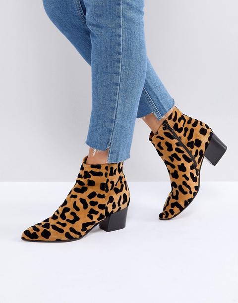 Office Aruba Leopard Print Boots - Leopard