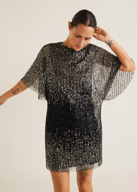 Vestito Tulle Paillettes
