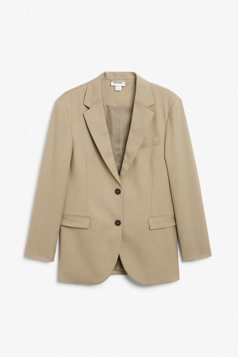 Single-breasted Blazer - Brown