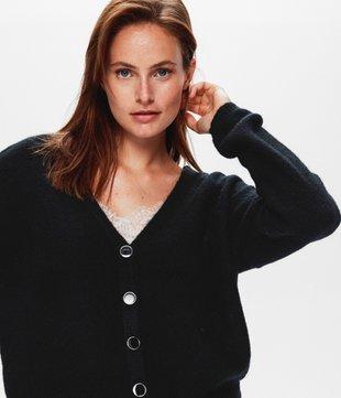 Gilet Oversize Boutonné Femme