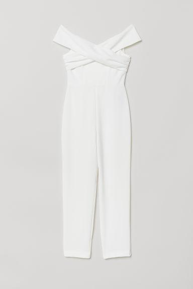 H & M - Tuta A Spalle Scoperte - Bianco