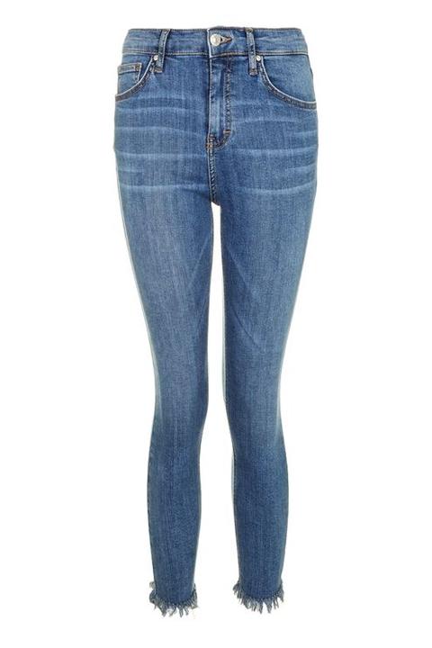 Moto Frayed Hem Jamie Jeans