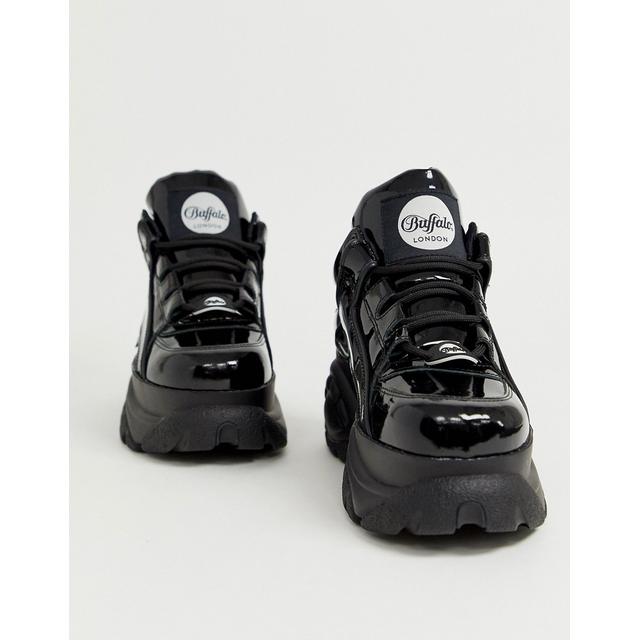 buffalo classic chunky sole trainers in black