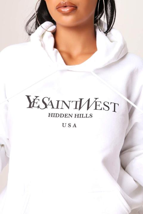 Ye saint slogan hoodie Clearance