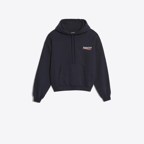 Sweat À Capuche À Logo Balenciaga Imprimé Devant Et Dos