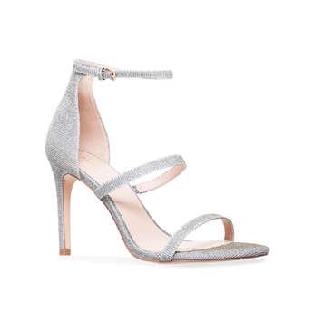 Kurt Geiger London Women's Strappy Sandals Silver Park Lane