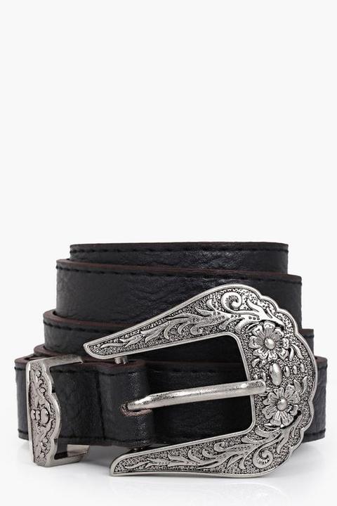 Western Buckle Boyfriend Belt