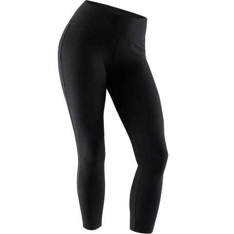 Mallas Piratas Leggings Deportivos Fitness Domyos 520 Slim Mujer Algodón  Negro from Decathlon on 21 Buttons