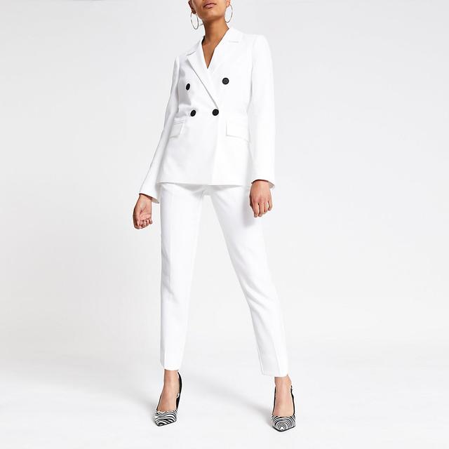 river island white blazer dress