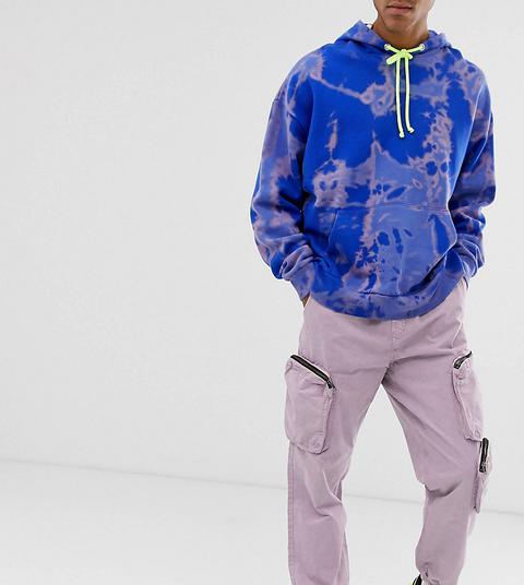 Collusion - Pantalon Cargo Style Skateur-rose
