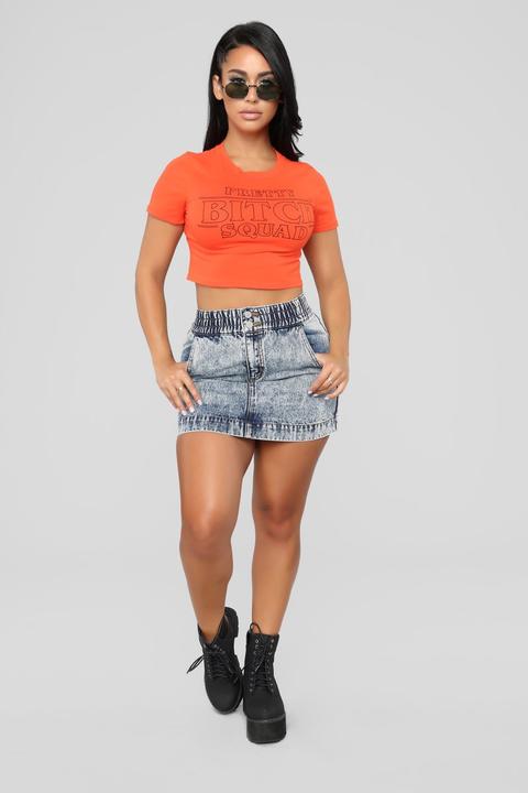 Franky Denim Skirt - Blue