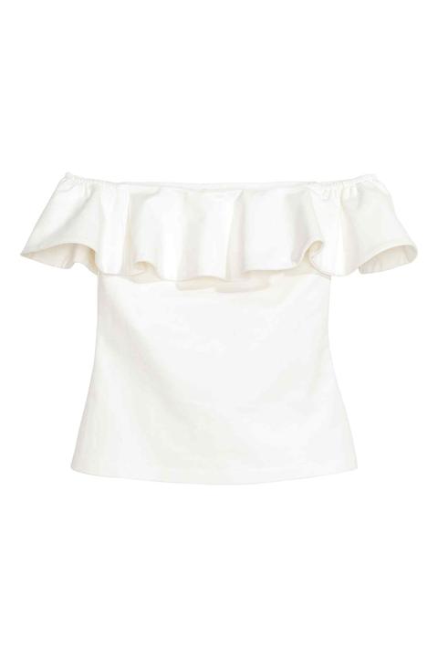 Top Off-shoulder Con Volante