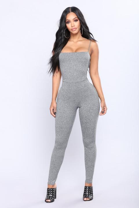 Switch Gears Jumpsuit - Grey