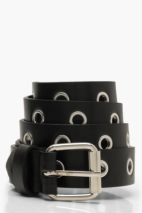 All Over Eyelet Boyfriend Belt