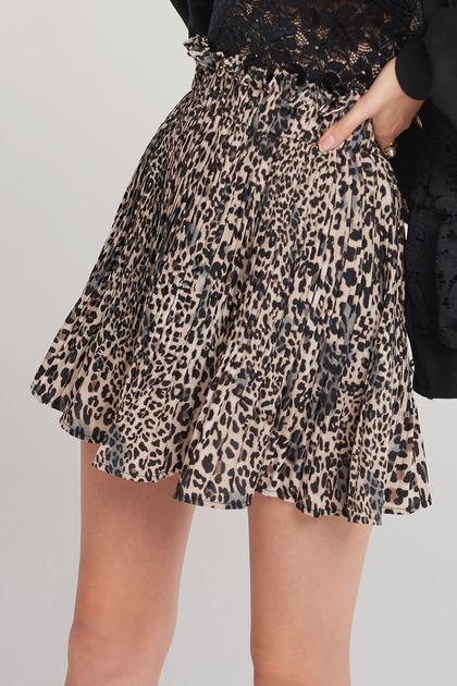 Layla Print Pleated Skirt