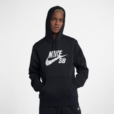 Nike Sb Icon Sudadera Con Capucha De Skateboard - Negro