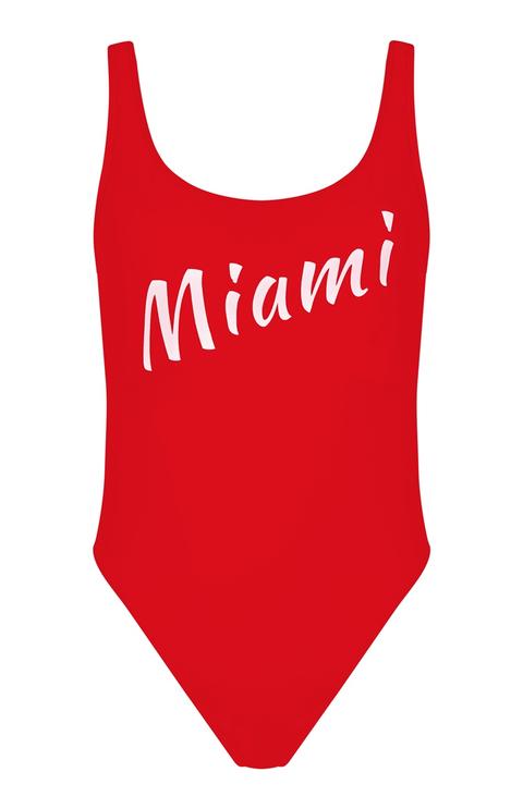 Bañador «miami» Rojo