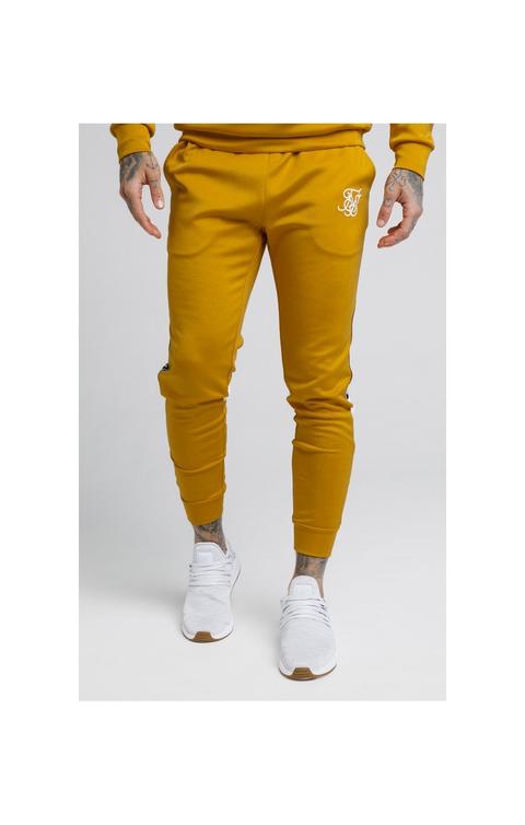 Pants SikSilk Cuffed Cropped Poly Tape Gold Men