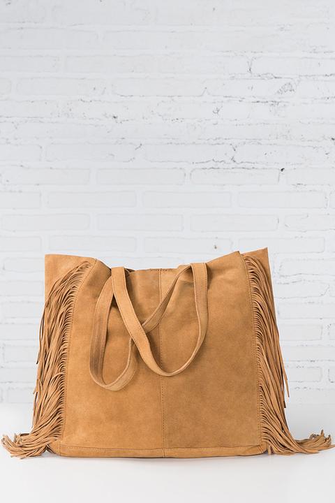 Bolso Shopper Serraje Flecos