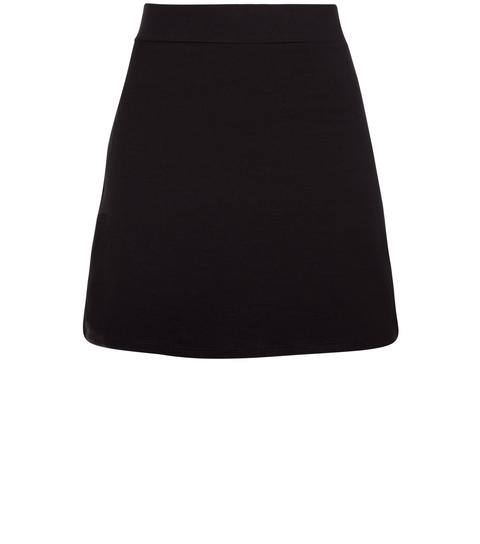 Girls Black Tube Skirt New Look