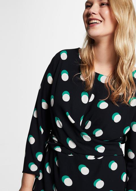 Vestido lunares nudo - Mujer | Mango El Salvador
