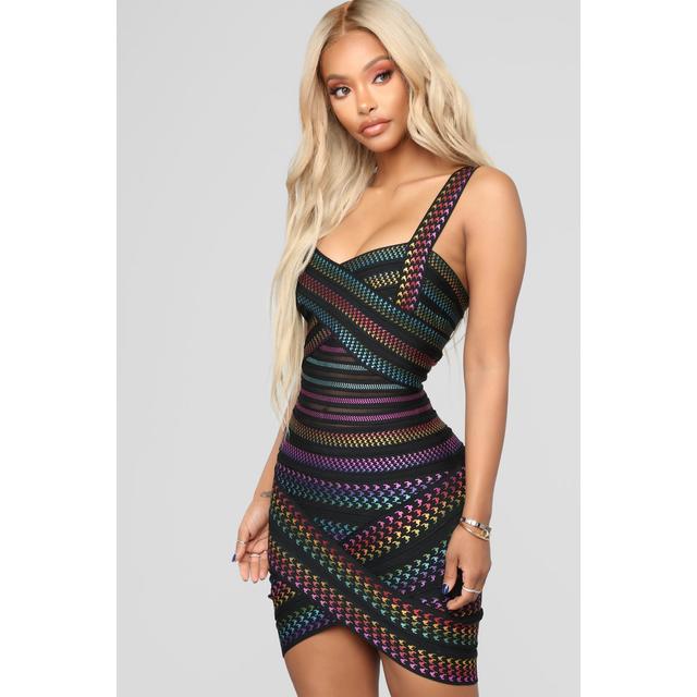 Fashion nova rainbow outlet coat