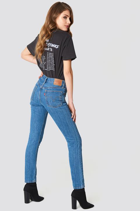 levi's 501 skinny jeans blue