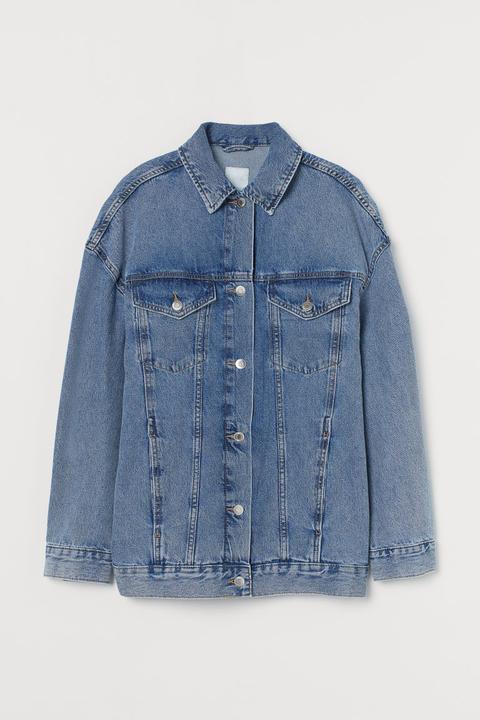 Cazadora Denim Oversize - Azul