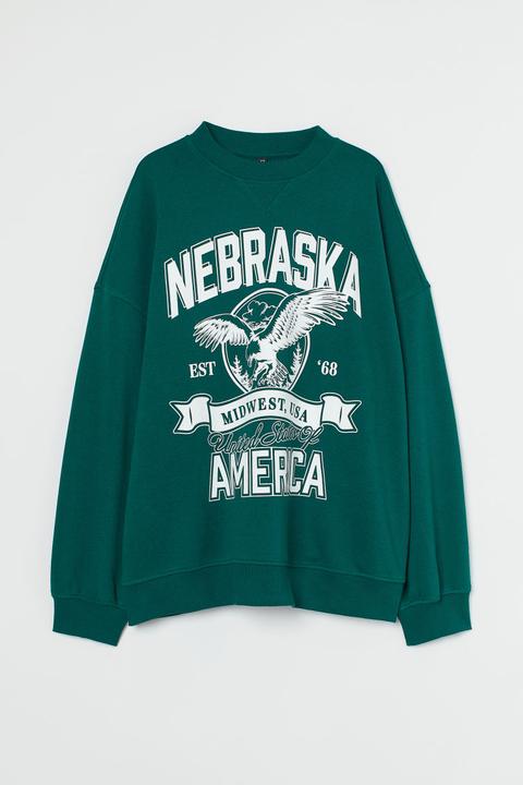 Sudadera Oversize - Verde