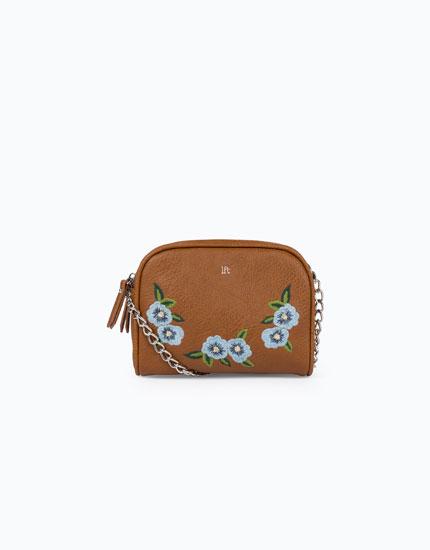 Bolso Flores Bordadas