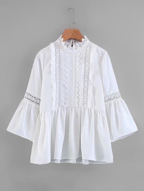 Blusa Ajustada De Croché