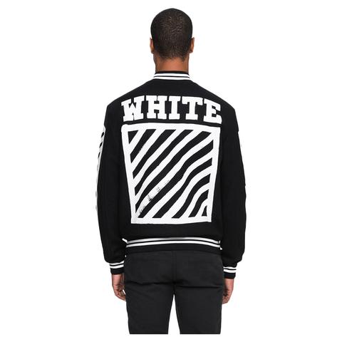 Off White Varsity Jacket Striped – Fw16