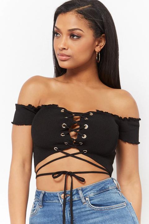 Crop Top Con Lacci