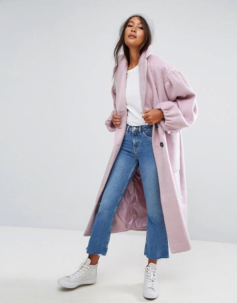 Asos - Cappotto Con Maniche Appariscenti - Rosa