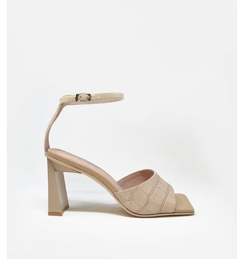 Zebulon Nude Croco By Jeffrey Campbell