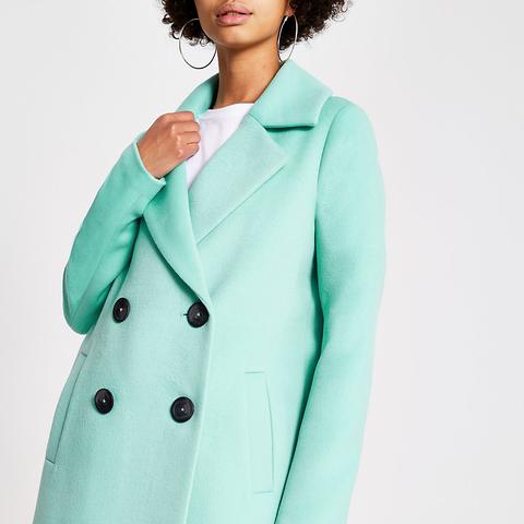 river island bright blue coat