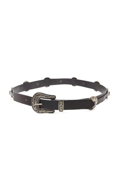 Concho Faux Leather Belt