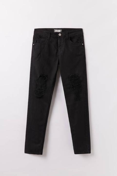 Jeans Nero Rotture