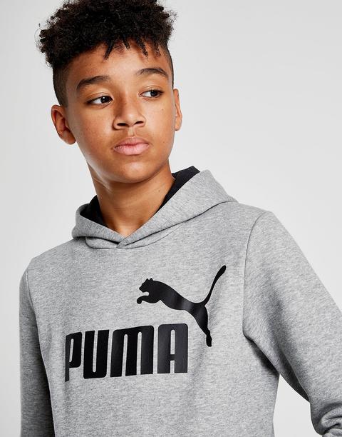 Puma Core Logo Hoodie Junior - Grey 