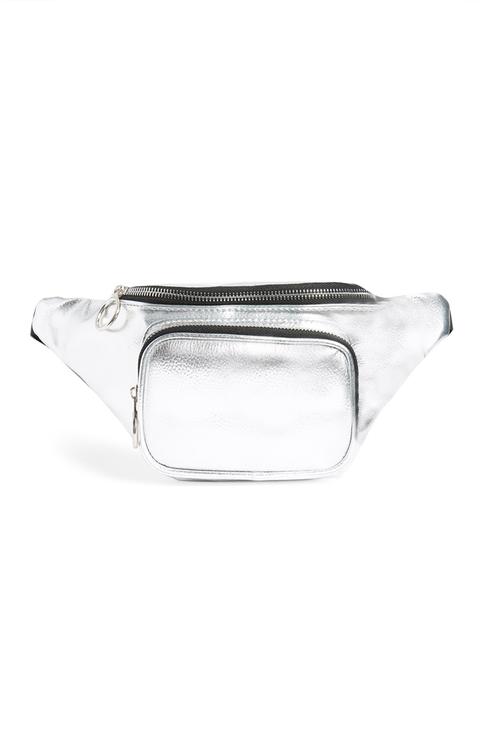 Silver Metallic Bumbag