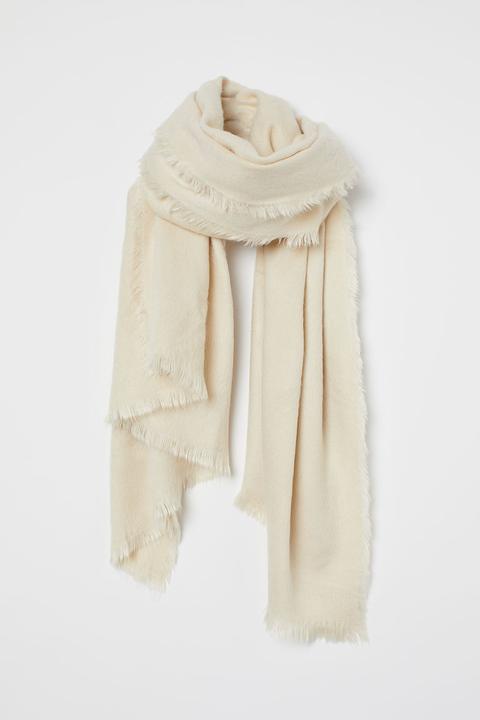 Fluffy Scarf - Beige