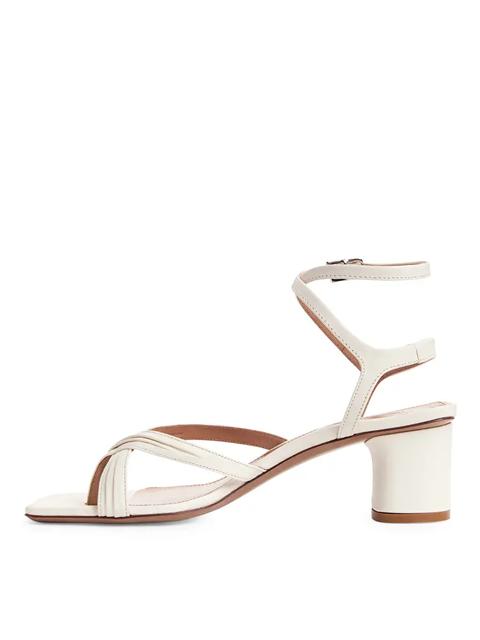 Ankle-wrap Leather Sandal