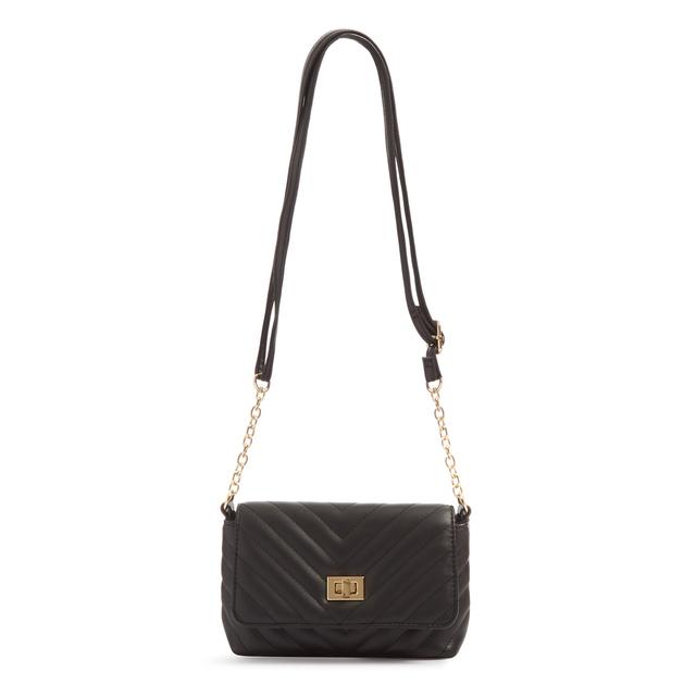 Bolso Cruzado Acolchado Negro de Primark en 21 Buttons