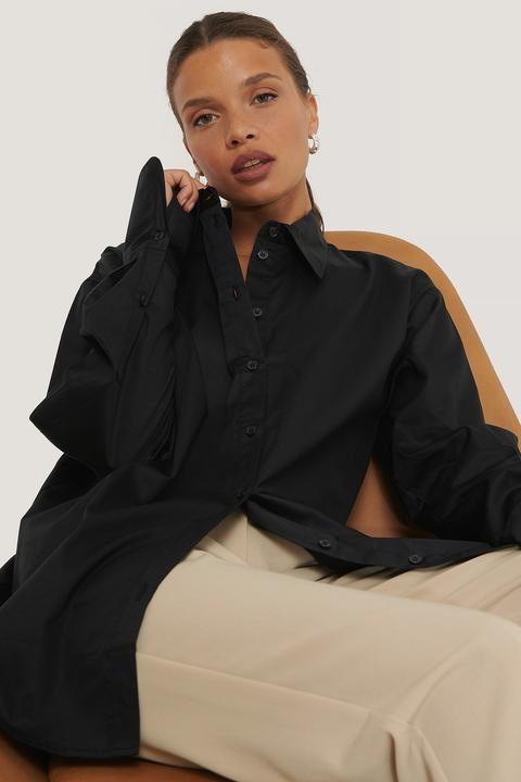 Na-kd Classic Oversized Shirt - Black