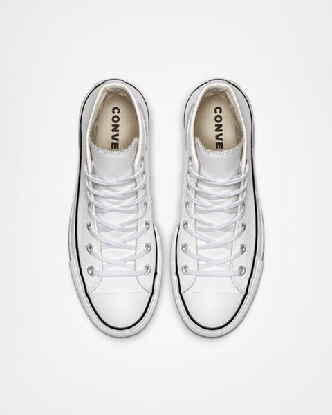 chuck taylor all star platform clean leather high top