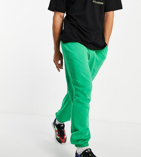 Joggers Verde Manzana Con Logo De Collusion