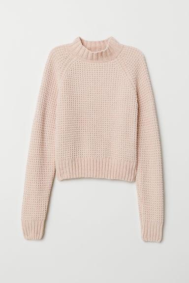 H & M - Pullover In Maglia A Coste - Arancione