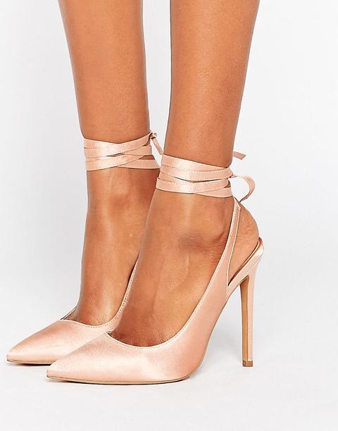 Asos - Pipe Down - Scarpe A Punta Con Tacco Alto - Beige