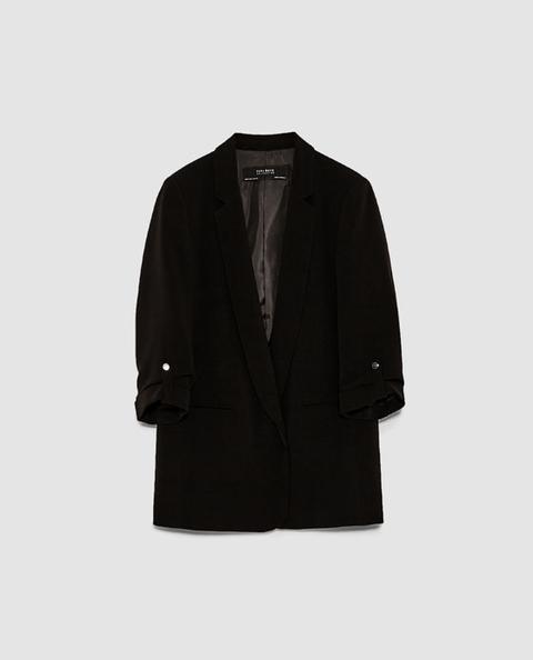 Blazer Dettaglio Manica