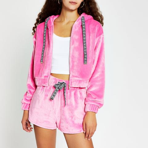 river island pink sweatshirt